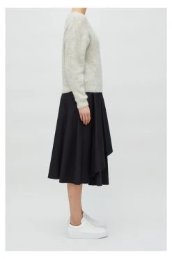 American Vintage Sweaters Oversized Sweater With Alpaca Gray -American Vintage Verkoop f3d3fc96b10f8cd5d837a369d21e046e