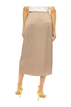 American Vintage Midirokken Skirt Beige -American Vintage Verkoop f45b63bad6604440f871ce1f35aabd68