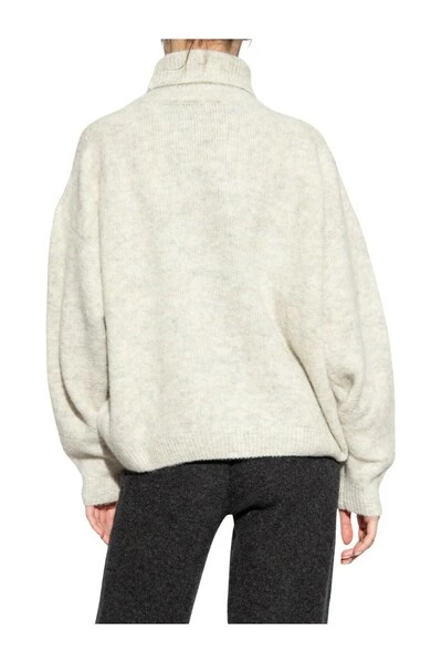 American Vintage Coltruien Loose-fitting Turtleneck Sweater Beige -American Vintage Verkoop f4916d1c3b13d54d001c460963de76c3