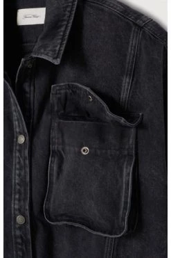 Spijkerjassen AMERICAN VINTAGE SPIJKERJACK Black -American Vintage Verkoop f8c33be6190901402fc870e780210291