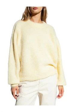 American Vintage Sweaters Loose-fitting Sweater Yellow -American Vintage Verkoop f9dfc0b18d38a5a1a67d9dfc459d31f0